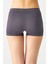 Antrasit Fitilli Seamless Boxer Külot Ribbed Boyshort 3