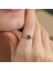 925 Ayar Zirkon Taş Ayarlanabilir Gümüş Yüzük Silver 2