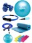 Pts 15 mm Minder 55 cm Pilates Topu Çemberi 2 kg Dambıl Seti 1