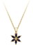 Safir Taşlı Çiğdem Çiçeği Kolye 0423P0058 1
