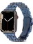 Apple Watch 44MM Metal Kordon Kayış Bileklik Yandan Açılan Klipsli Krd-54 (Lacivert) 1