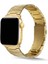 Apple Watch 40MM Metal Üçgen Parçalı Kordon Bileklik Klipsli Kayış Krd-48 (Gold) 1