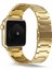 Apple Watch 40MM Metal Üçgen Parçalı Kordon Bileklik Klipsli Kayış Krd-48 (Gold) 2