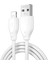 iPhone USB Kablo Wiwu Pioneer Wİ-C001 Ultra Esnek Lightning USB Kablo 1m 2.4A Beyaz 1