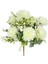 Yapay Çiçek Krizantem Kartopu Beyaz Cipsolu 7dallı Demet 1