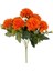Yapay Çiçek Krizantem Kartopu Turuncu Cipsolu 7dallı Demet 1