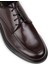 Deri Bordo Comfort Günlük Erkek Ayakkabı - 01841MBRDP02 5
