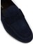 Süet Lacivert Loafer Erkek Ayakkabı - 01648MLCVC02 5
