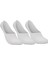 Invisible 3 Pack Unisex Beyaz Çorap 1