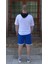 Kabartma Baskılı Alt Üst Şort Tshirt Eşofman Takımı 3