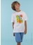 Baskılı Beyaz Erkek Çocuk T-Shirt HRBTXT103 1