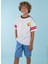 Baskılı Beyaz Erkek Çocuk T-Shirt HRBTXT003 1
