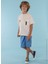 Baskılı Krem Erkek Çocuk T-Shirt HRBTXT004 2