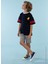 Baskılı Lacivert Erkek Çocuk T-Shirt HRBTXT003 3