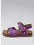Mor Kız Çocuk Sandalet Ankle Buckled Sandalet 1