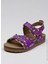 Mor Kız Çocuk Sandalet Ankle Buckled Sandalet 2