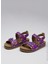 Mor Kız Çocuk Sandalet Ankle Buckled Sandalet 3