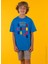 Baskılı Lacivert Erkek Çocuk T-Shirt HRBTXT008 1