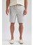 Regular Fit Keten Görünümlü Şort B1974AX23SM 4
