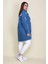 Kadın Mavi Yırtık Detaylı Salaş Kesim Oversize Kot Tunik Ceket 65N28046 10