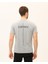 Sırt Baskılı Gri Erkek T-Shirt 2