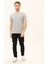 Sırt Baskılı Gri Erkek T-Shirt 5