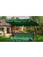 Bahçe Yard Için Çıkarılabilir Yedek Kapak 3 Kişi Salıncak Tente Yeşil 195x125x15cm (Yurt Dışından) 4