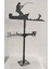 Paslanmaz Çelik Weathervan Çit Montaj Havai Kepçeli Bahçe Dekor 50 Cm Boyunda Balıkçı (Yurt Dışından) 3