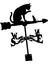 Yard Çimen Barn Cat And Fare Için Siyah Ferforje Weathervane Hava Perdesi Açık Hava Sahne (Yurt Dışından) 1