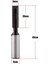 8mm Shank Alt Temizleme Düz/ Dado Yönlendirici Bit 5-18mm Ahşap Kesme Aletleri - 8x6mm (Yurt Dışından) 2