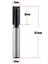 7 Boyutlar Alt Temizleme Dado Yönlendirici Bit - 8mm Shank, 5mm ~ 18mm Kesme Dili. 8x8mm (Yurt Dışından) 2