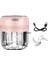 Elektrikli Gıda Kırıcı Mini Sarımsak Basın Sarımsak Sebze Kıyıcı Mutfak Ezilmiş Sarımsak Zencefil Ezilmiş Biber (Pembe, 250ML) (Yurt Dışından) 1