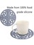3 Adet / Takım Silikon Trivet Mat Kaymaz Bardaklar Sıcak Pot Tutucu Sıcak Pedleri Masa Mutfak Için Sıcak Pedler Mutfak Aksesuarları | Mats & Amp;pedler (Mavi) (Yurt Dışından) 5