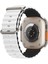 Apple Watch 38-40-41MM Krd-28 Ocean Çift Renkli Beyaz Kordon 1