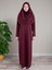 Anne Kız Kombin Namaz Elbisesi (Bordo) ADET FİYATIDIR 2