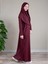 Anne Kız Kombin Namaz Elbisesi (Bordo) ADET FİYATIDIR 4