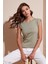 Pamuklu Bisiklet Yaka Kolsuz T Shirt Kadın T Shirt 5864019 1