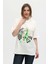 Unisex Kırmızı %100 Pamuk Baskılı Oversize Dik Yaka Örme T-Shirt 1