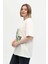 Unisex Kırmızı %100 Pamuk Baskılı Oversize Dik Yaka Örme T-Shirt 2