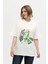 Unisex Kırmızı %100 Pamuk Baskılı Oversize Dik Yaka Örme T-Shirt 3