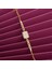 925 Ayar Zirkon Taşlı Baget Bileklik Rose Gold 3