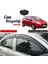 Fiat Punto 2009-2018 Uyumlu Mugen Cam Rüzgarlığı Seti Piano Black 4'lü 1
