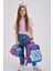 Kids Pembe Mavi Peri Desenli 3’lü Okul Çanta Seti SET0123484 2