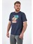Bisiklet Yaka Regular Fit Lacivert Erkek T-Shirt 2S11OTBL263FX 4