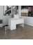 Kenzlife ofis masası yoko ono byz sağ 75*170*60 raflı dolap eşkenar bilgisayar çalışma masası 1