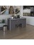 Kenzlife ofis masası kuma kengo gri 75*160*80 raflı dolap çiftli eşkenar bilgisayar çalışma masası 1