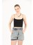 Thiff Gymwear Siyah Ip Askılı Pamuklu Crop Büstiyer Atlet 3