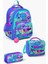 Kids Lavanta Su Yeşili Grafiti Desenli 3'lü Okul Çanta Seti SET0114414 1