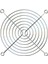Fan Kapağı (Metal) 80X80MM (5 Li Paket) 1