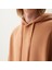 Kapüşonlu Kanguru Cepli Kahverengi Unisex Sweatshirt 3